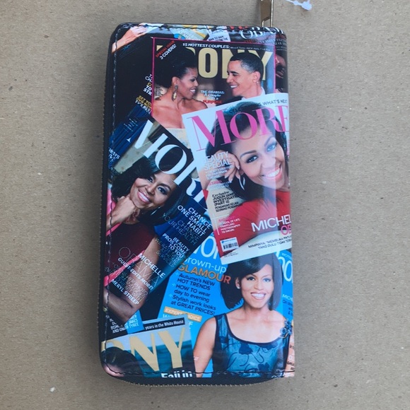 NWT Michelle & Barack Obama Magazine Cover Wallet - Picture 4 of 5